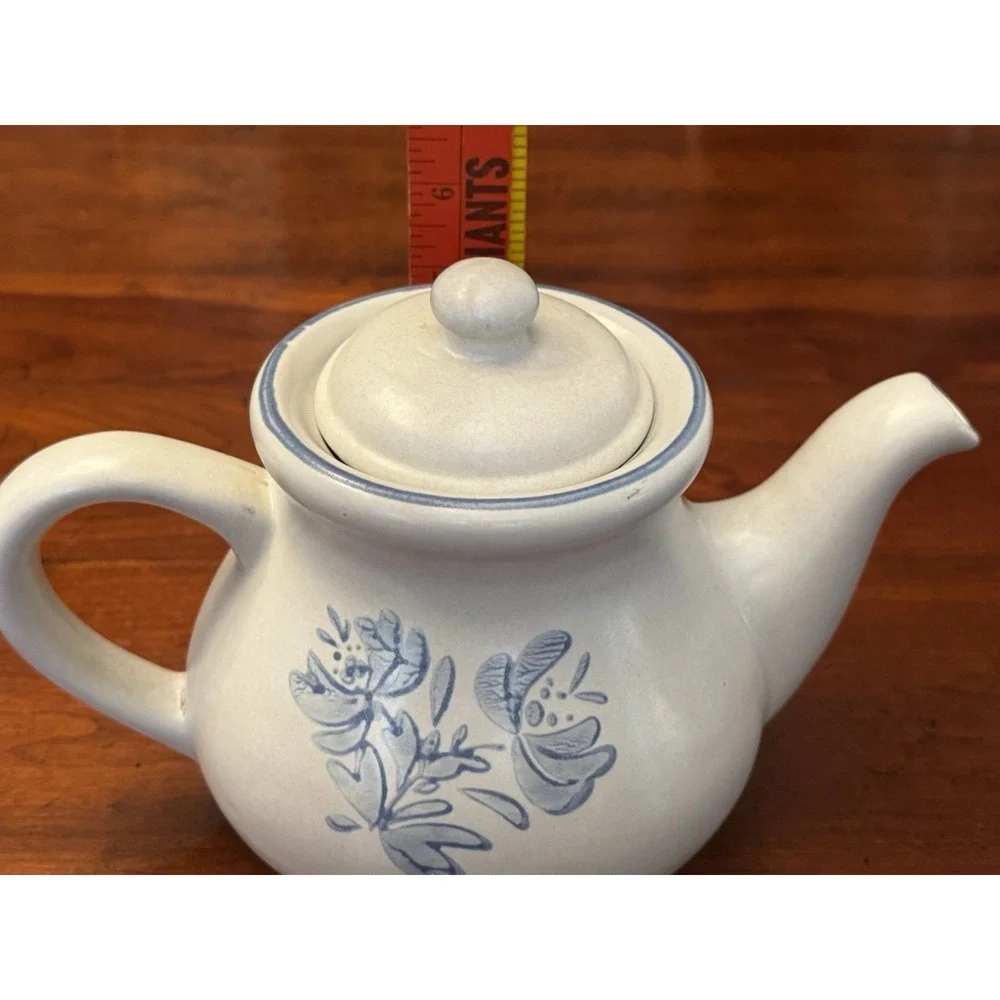 Pfaltzgraff Yorktowne Teapot 5 Cup Stoneware Country Kitchen‎
